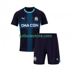 Segunda Equipación del Olympique de Marsella 2025-2026 Manga Corta para Niño (Camiseta y pantalón)