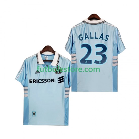 Segunda Equipación del Olympique de Marsella Gallas 23 Retro 1998 1999 Manga Corta para Hombre Segunda Equipación del Olympique de Marsella Gallas 23 Retro 1998 1999 Manga Corta para Hombre