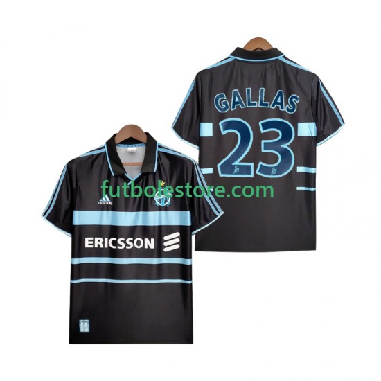 Tercera Equipación del Olympique de Marsella Gallas 23 Retro 1999 2000 Manga Corta para Hombre Tercera Equipación del Olympique de Marsella Gallas 23 Retro 1999 2000 Manga Corta para Hombre