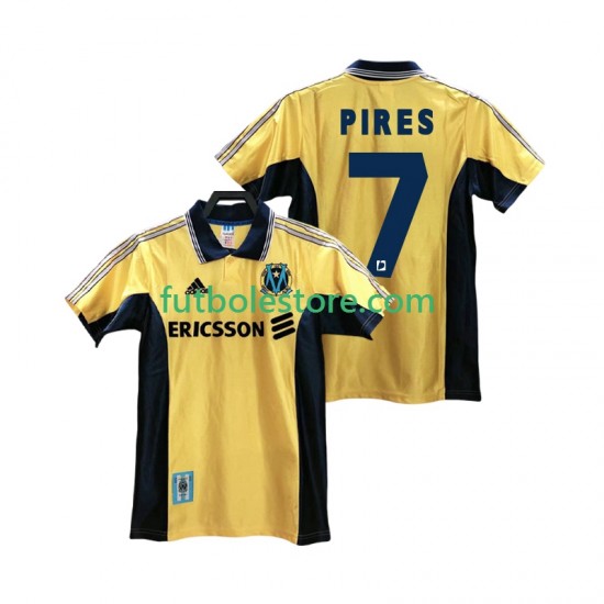 Tercera Equipación del Olympique de Marsella PIRES 7 Retro 1998 1999 Manga Corta para Hombre Tercera Equipación del Olympique de Marsella PIRES 7 Retro 1998 1999 Manga Corta para Hombre