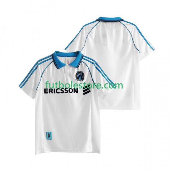 Primera Equipación del Olympique de Marsella Retro 1998 1999 Manga Corta para Hombre Primera Equipación del Olympique de Marsella Retro 1998 1999 Manga Corta para Hombre