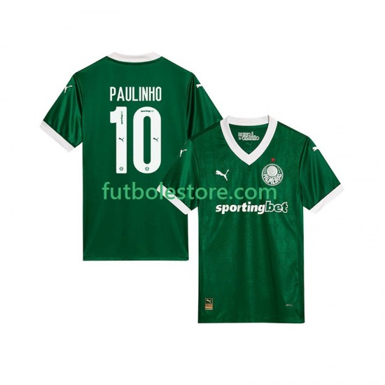 Primera Equipación del Palmeiras Paulinho 10 2025-2026 Manga Corta para Hombre Primera Equipación del Palmeiras Paulinho 10 2025-2026 Manga Corta para Hombre