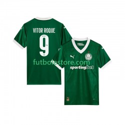 Primera Equipación del Palmeiras Vitor Roque 9 2025-2026 Manga Corta para Hombre
