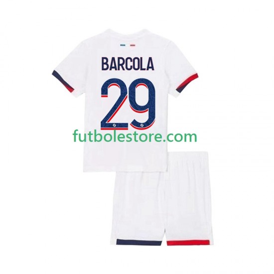 Segunda Equipación del Paris Saint-Germain Bradley Barcola 29 2025-2026 Manga Corta para Niño (Camiseta y pantalón) Segunda Equipación del Paris Saint-Germain Bradley Barcola 29 2025-2026 Manga Corta para Niño (Camiseta y pantalón)