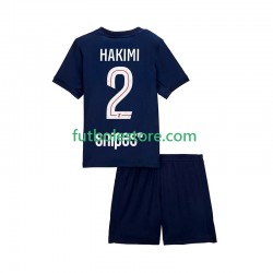 Primera Equipación del Paris Saint-Germain Hakimi 2 2025-2026 Manga Corta para Niño (Camiseta y pantalón)