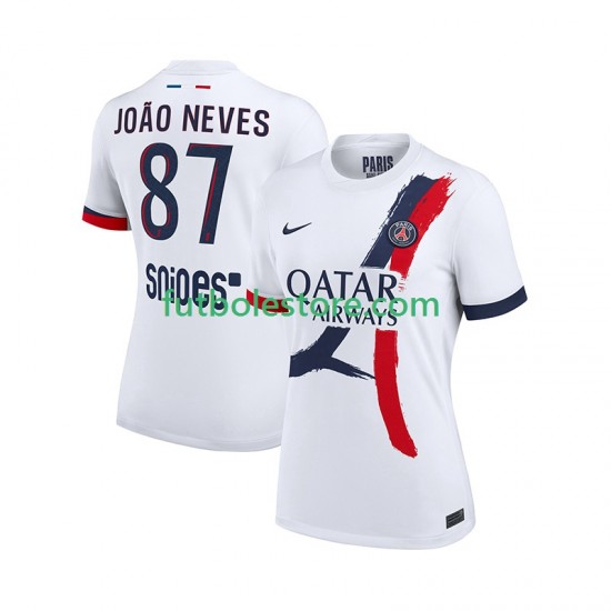 Segunda Equipación del Paris Saint-Germain Joao Neves 87 2025-2026 Manga Corta para Hombre Segunda Equipación del Paris Saint-Germain Joao Neves 87 2025-2026 Manga Corta para Hombre