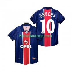 Primera Equipación del Paris Saint-Germain OKOCHA 10 Retro 1998 1999 Manga Corta para Hombre