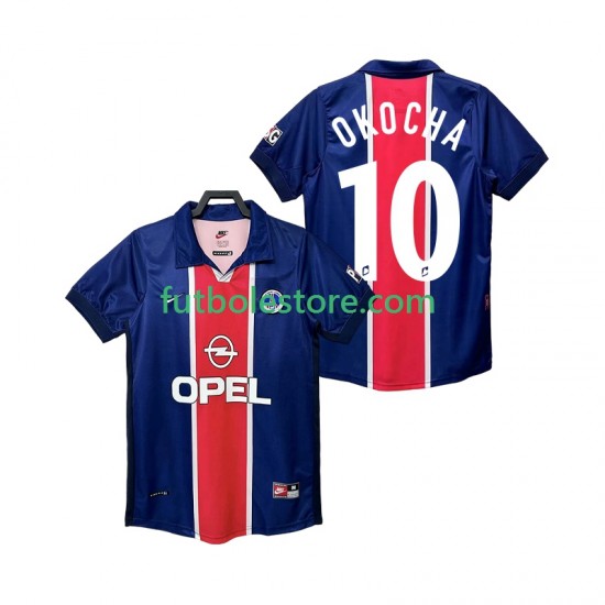 Primera Equipación del Paris Saint-Germain OKOCHA 10 Retro 1998 1999 Manga Corta para Hombre Primera Equipación del Paris Saint-Germain OKOCHA 10 Retro 1998 1999 Manga Corta para Hombre