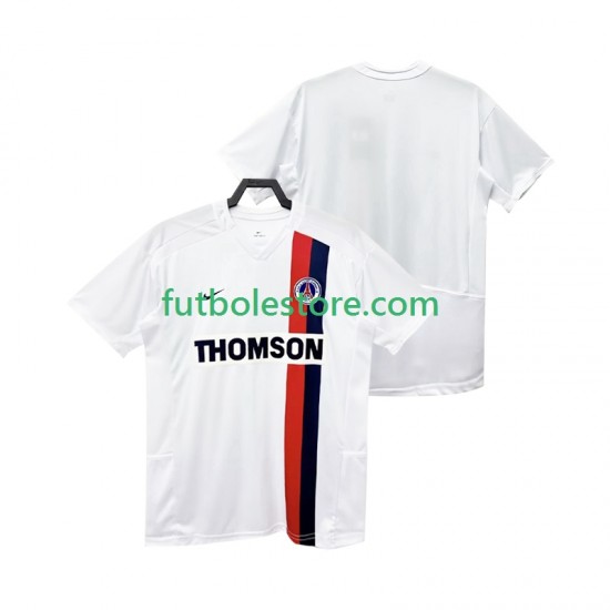 Segunda Equipación del Paris Saint-Germain Retro 2002 2003 Manga Corta para Hombre