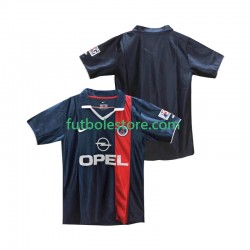 Primera Equipación del Paris Saint-Germain Retro 2001 2002 Manga Corta para Hombre