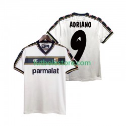 Segunda Equipación del Parma ADRIANO 9 Retro 2002 2003 Manga Corta para Hombre