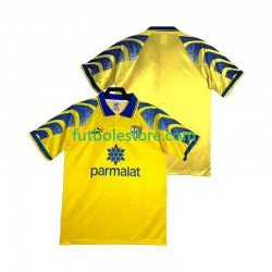 Primera Equipación del Parma Retro 1995 1997 Manga Corta para Hombre
