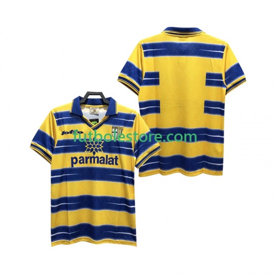 Primera Equipación del Parma Retro 1998 1999 Manga Corta para Hombre Primera Equipación del Parma Retro 1998 1999 Manga Corta para Hombre