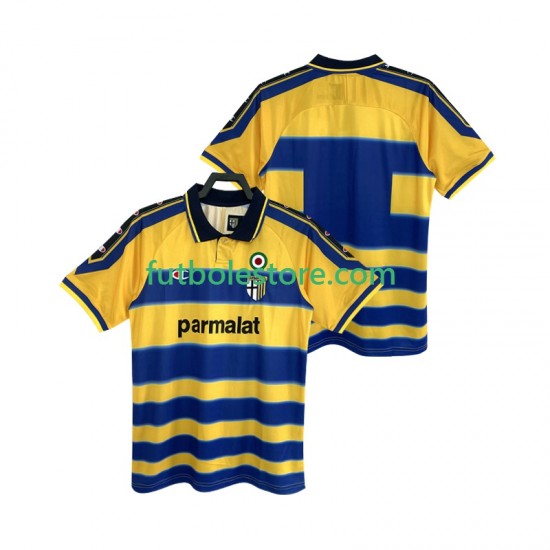 Primera Equipación del Parma Retro 1999 2000 Manga Corta para Hombre Primera Equipación del Parma Retro 1999 2000 Manga Corta para Hombre