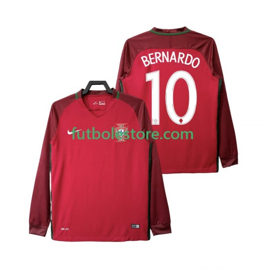 Primera Equipación del Portugal BERNARDO 10 Retro 2016 ML para Hombre Primera Equipación del Portugal BERNARDO 10 Retro 2016 ML para Hombre