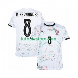 Segunda Equipación del Portugal Bruno Fernandes 8 2025-2026 Manga Corta para Hombre