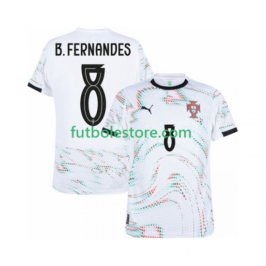 Segunda Equipación del Portugal Bruno Fernandes 8 2025-2026 Manga Corta para Hombre Segunda Equipación del Portugal Bruno Fernandes 8 2025-2026 Manga Corta para Hombre
