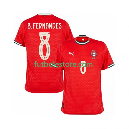Primera Equipación del Portugal Bruno Fernandes 8 2025-2026 Manga Corta para Hombre Primera Equipación del Portugal Bruno Fernandes 8 2025-2026 Manga Corta para Hombre