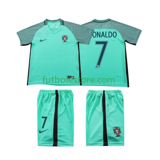 Segunda Equipación del Portugal Cristiano Ronaldo 7 Retro 2016 Manga Corta para Niño (Camiseta y pantalón) Segunda Equipación del Portugal Cristiano Ronaldo 7 Retro 2016 Manga Corta para Niño (Camiseta y pantalón)