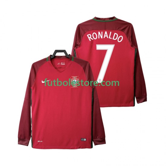 Primera Equipación del Portugal Cristiano Ronaldo 7 Retro 2016 ML para Hombre Primera Equipación del Portugal Cristiano Ronaldo 7 Retro 2016 ML para Hombre