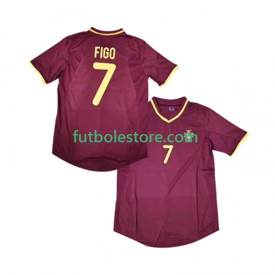 Primera Equipación del Portugal Figo 7 Retro 2000 Manga Corta para Hombre Primera Equipación del Portugal Figo 7 Retro 2000 Manga Corta para Hombre