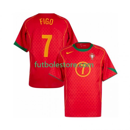 Primera Equipación del Portugal Figo 7 Retro 2004 Manga Corta para Hombre Primera Equipación del Portugal Figo 7 Retro 2004 Manga Corta para Hombre