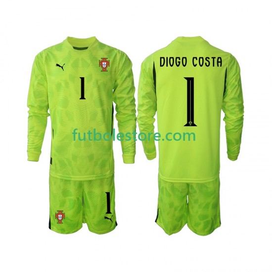 Primera Equipación del Portugal Portero Diogo Costa 1 2025 ML para Niño (Camiseta y pantalón) Primera Equipación del Portugal Portero Diogo Costa 1 2025 ML para Niño (Camiseta y pantalón)
