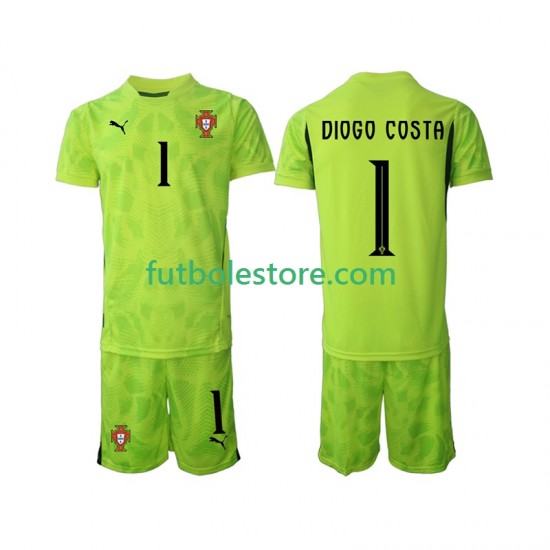 Primera Equipación del Portugal Portero Diogo Costa 1 2025 Manga Corta para Niño (Camiseta y pantalón) Primera Equipación del Portugal Portero Diogo Costa 1 2025 Manga Corta para Niño (Camiseta y pantalón)