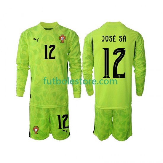 Primera Equipación del Portugal Portero Jose Sa 12 2025 ML para Niño (Camiseta y pantalón) Primera Equipación del Portugal Portero Jose Sa 12 2025 ML para Niño (Camiseta y pantalón)