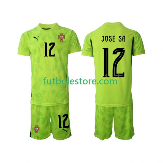 Primera Equipación del Portugal Portero Jose Sa 12 2025 Manga Corta para Niño (Camiseta y pantalón) Primera Equipación del Portugal Portero Jose Sa 12 2025 Manga Corta para Niño (Camiseta y pantalón)