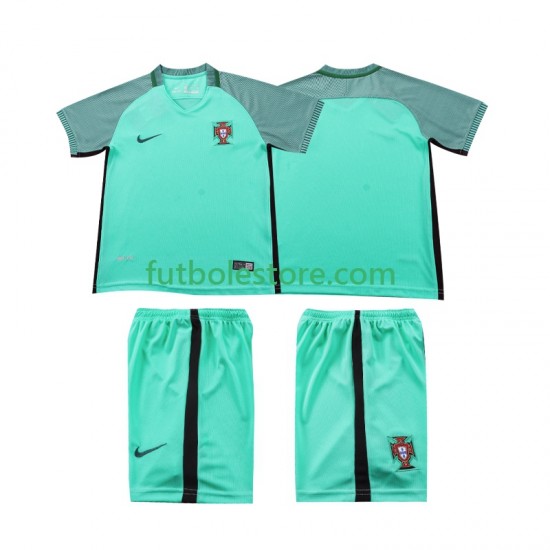 Segunda Equipación del Portugal Retro 2016 Manga Corta para Niño (Camiseta y pantalón) Segunda Equipación del Portugal Retro 2016 Manga Corta para Niño (Camiseta y pantalón)