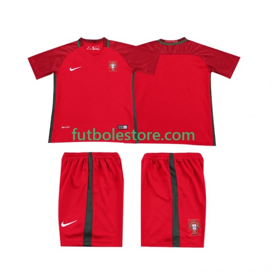 Primera Equipación del Portugal Retro 2016 Manga Corta para Niño (Camiseta y pantalón) Primera Equipación del Portugal Retro 2016 Manga Corta para Niño (Camiseta y pantalón)