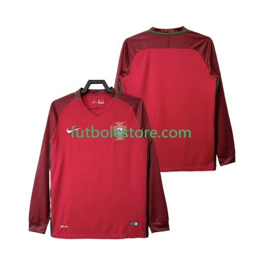 Primera Equipación del Portugal Retro 2016 ML para Hombre Primera Equipación del Portugal Retro 2016 ML para Hombre