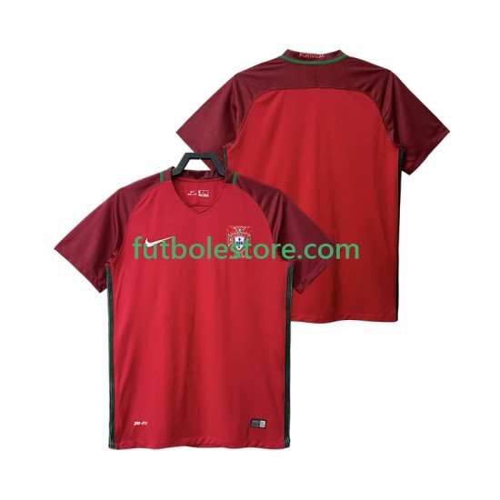 Primera Equipación del Portugal Retro 2016 Manga Corta para Hombre Primera Equipación del Portugal Retro 2016 Manga Corta para Hombre