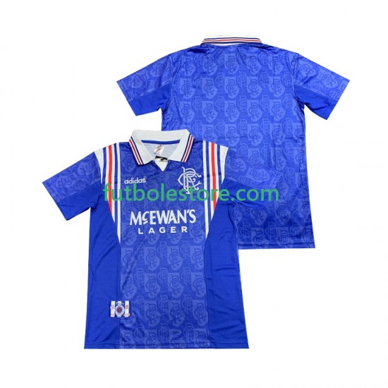 Primera Equipación del Rangers Retro 1996 1997 Manga Corta para Hombre Primera Equipación del Rangers Retro 1996 1997 Manga Corta para Hombre