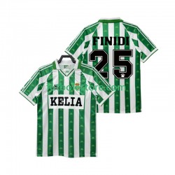 Primera Equipación del Real Betis FINIDI 25 Retro 1995 1996 Manga Corta para Hombre