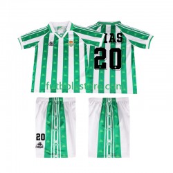 Primera Equipación del Real Betis Tomas Olias 20 Retro 1996 1997 Manga Corta para Niño (Camiseta y pantalón)