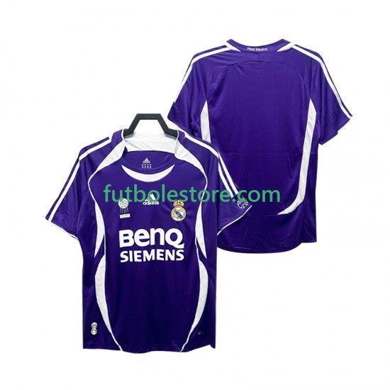 Segunda Equipación del Real Madrid Retro 2006 2007 Manga Corta para Hombre