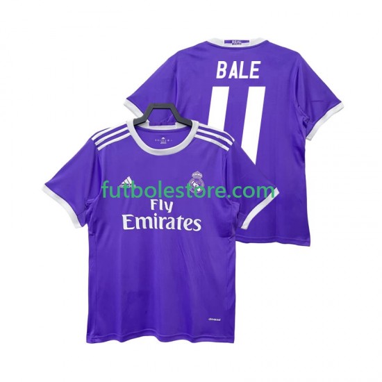Segunda Equipación del Real Madrid BALE 11 Retro 2016 2017 Manga Corta para Hombre Segunda Equipación del Real Madrid BALE 11 Retro 2016 2017 Manga Corta para Hombre