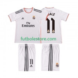 Primera Equipación del Real Madrid BALE 11 Retro 2013 2014 Manga Corta para Niño (Camiseta y pantalón)