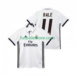 Primera Equipación del Real Madrid BALE 11 Retro 2017 2018 Manga Corta para Hombre