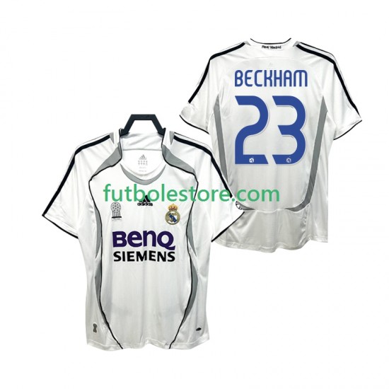 Primera Equipación del Real Madrid BECKHAM 23 Retro 2006 2007 Manga Corta para Hombre Primera Equipación del Real Madrid BECKHAM 23 Retro 2006 2007 Manga Corta para Hombre