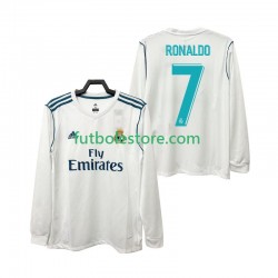 Primera Equipación del Real Madrid CRISTIANO RONALDO 7 Retro 2017 2018 ML para Hombre