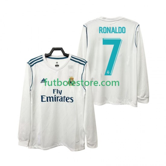 Primera Equipación del Real Madrid CRISTIANO RONALDO 7 Retro 2017 2018 ML para Hombre Primera Equipación del Real Madrid CRISTIANO RONALDO 7 Retro 2017 2018 ML para Hombre