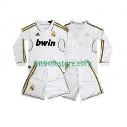 Primera Equipación del Real Madrid Retro 2011 2012 ML para Niño (Camiseta y pantalón)