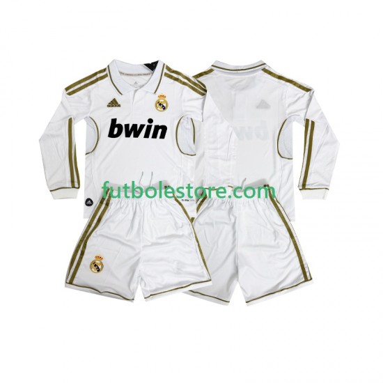 Primera Equipación del Real Madrid Retro 2011 2012 ML para Niño (Camiseta y pantalón) Primera Equipación del Real Madrid Retro 2011 2012 ML para Niño (Camiseta y pantalón)