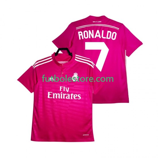 Segunda Equipación del Real Madrid Cristiano Ronaldo 7 Retro 2014 2015 Manga Corta para Hombre Segunda Equipación del Real Madrid Cristiano Ronaldo 7 Retro 2014 2015 Manga Corta para Hombre