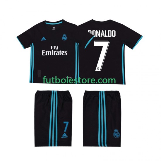 Segunda Equipación del Real Madrid Cristiano Ronaldo 7 Retro 2017 2018 Manga Corta para Niño (Camiseta y pantalón) Segunda Equipación del Real Madrid Cristiano Ronaldo 7 Retro 2017 2018 Manga Corta para Niño (Camiseta y pantalón)