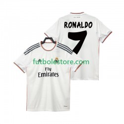 Primera Equipación del Real Madrid Cristiano Ronaldo 7 Retro 2013 2014 Manga Corta para Hombre
