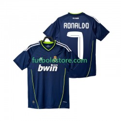 Segunda Equipación del Real Madrid Cristiano Ronaldo 7 Retro 2010 2011 Manga Corta para Hombre